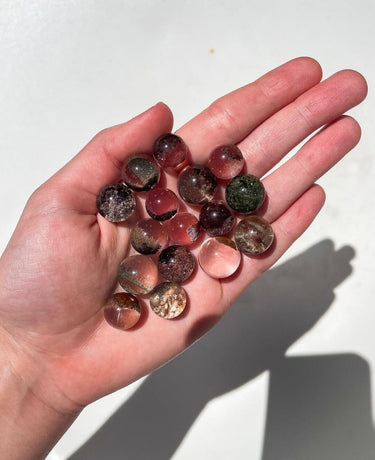 Garden Quartz Sphere Halo Quartz